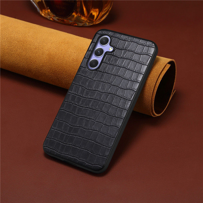 三星皮质时尚个性鳄鱼皮纹后盖