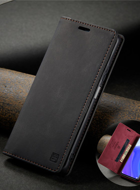 适用小米10Tpro手机壳xiaomi10tpor翻盖插卡皮质保护套10Tlite全包防摔10i软壳purse wallet case商务男新款