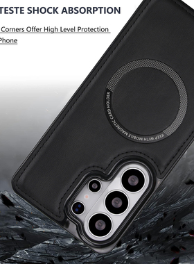 适用三星s26ultra手机壳后盖samsung s26+ phone case皮质s25fe外壳s24plus防摔s23ultra保护a56磁吸手機殼