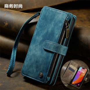 samsung galaxy a55 5g case适用三星A15翻盖手机壳A35钱包卡套手機殼手绳电话高档皮套可放卡壳wallet cover