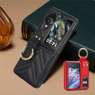 适用oppofindn3flip手机壳oppo find n2 flip指环保护套防摔全包0ppofindn3 flip创意0pp0折叠壳新款皮壳case