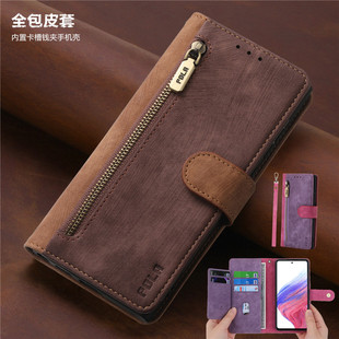 samsung a53 5g case适用galaxy三星a52s手机壳a42新品a32翻盖皮套A50/A30S/A50S多功能腕带钱包高档壳cover
