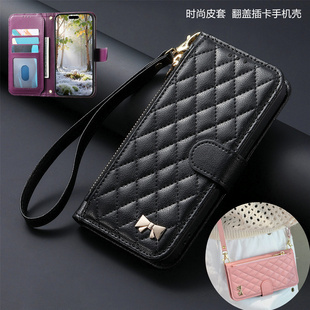 pixel10a case适用谷歌pixel 9a手机壳google pixel 10 pro XL皮质保护手機殼放咭新款斜挎腕带leather cover