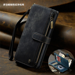 适用谷歌Google Pixel7A wallet case手机壳插卡槽翻盖Pixel8pro皮套新款谷歌8钱包腕带保护硅胶壳full cover