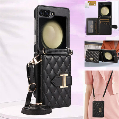 适用samsungzflip5斜挎手机壳