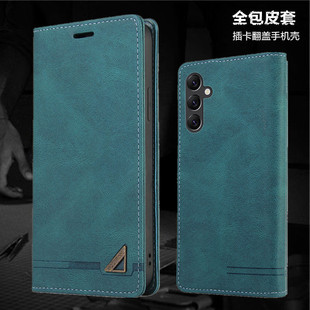 适用samsung galaxy s23 fe case三星S23ultra手机壳s21fe插卡包翻盖皮套s23+全包防摔機殼plus硅胶外壳cover