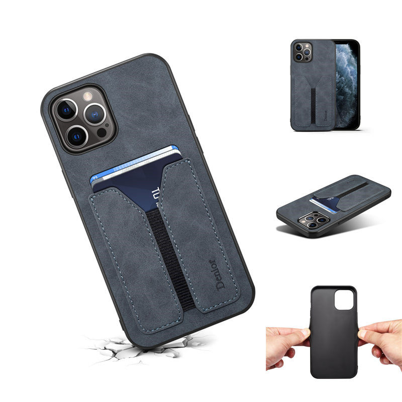 iPhone13promax card cover适用苹果13por手机壳插卡13mini迷你防摔保护套复古小牛皮纹外壳5g新款phone case