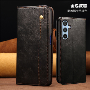 适用三星 a34 case卡包samsung a56 5G手机壳galaxy a36翻盖卡槽a06皮套a26电话壳a16防摔可装卡phone cover