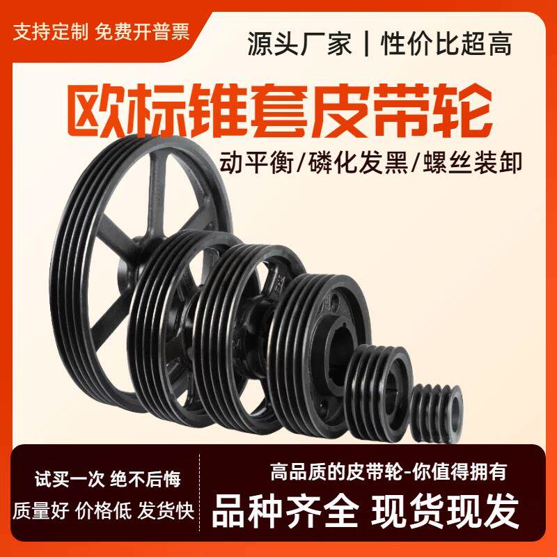 SPB双槽B型SPB-02 欧标锥套皮带轮 spa b c z三角皮带盘铸铁定制