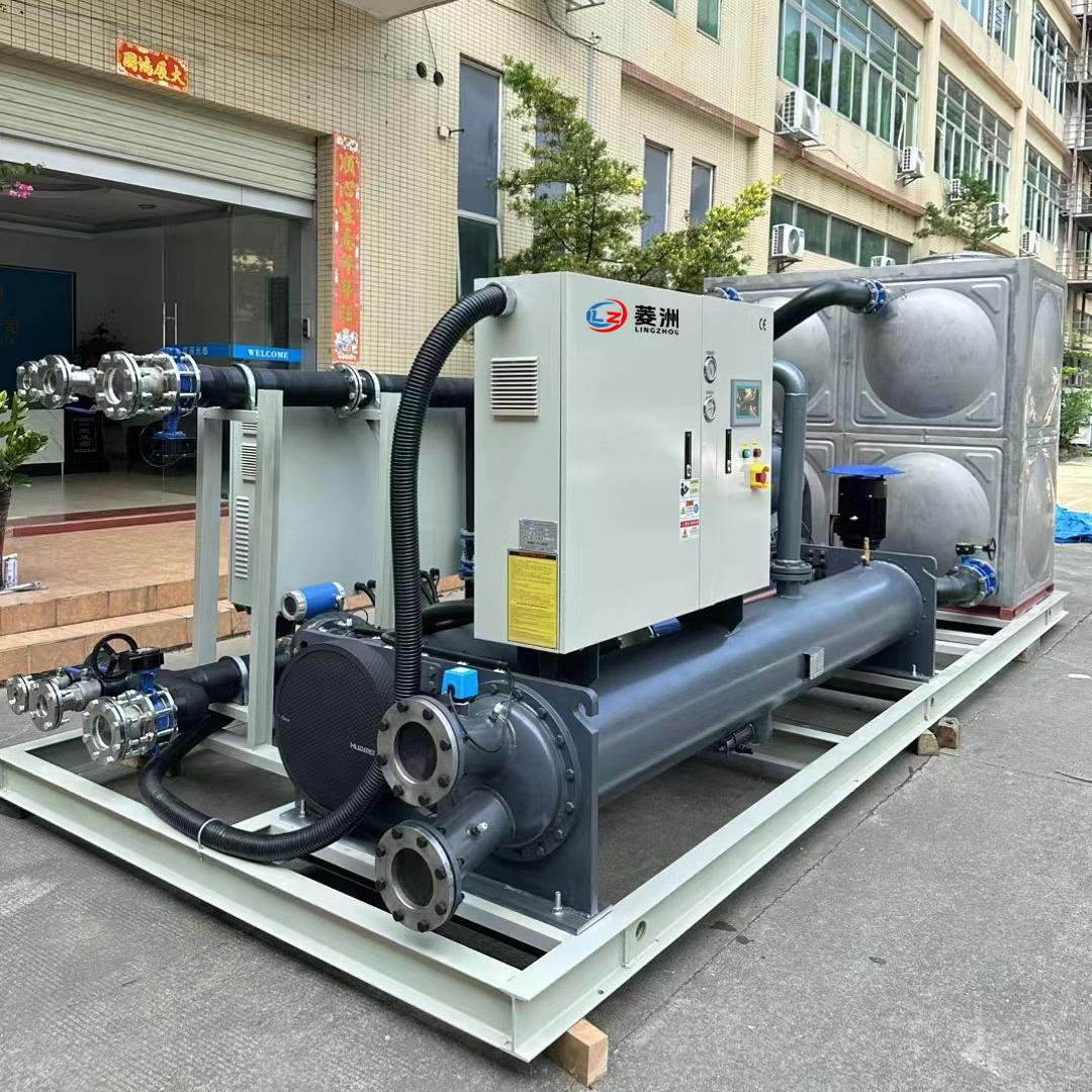 工业水冷式螺杆式冷水机厂家冰水机冷冻机电子化工120P150匹济南