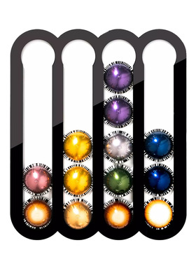 新款适用雀巢 Vertuoline胶囊咖啡收纳架亚克力墙贴磁吸式放20粒