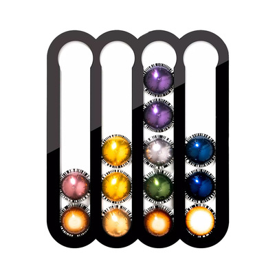 新款适用雀巢 Vertuoline胶囊咖啡收纳架亚克力墙贴磁吸式放20粒