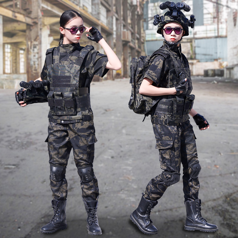 儿童迷彩服特种兵户外夏令营表演