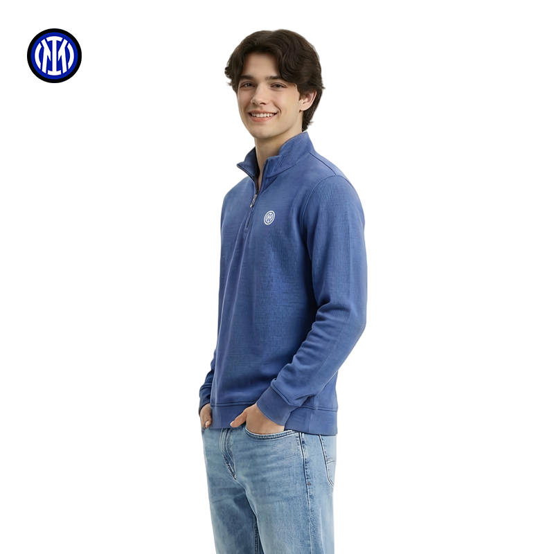 国际米兰足球俱乐部春夏季薄款运动卫衣长袖套头衫热身服刺绣国米