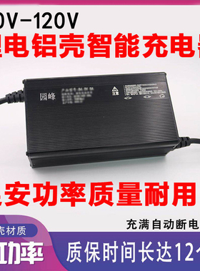 锂电池动车瓶充电器80伏96V100.8V116.8V84V8A5a安三元铁锂快充铝