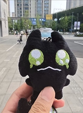 谁懂啊！小黑猫包挂件也太可爱了