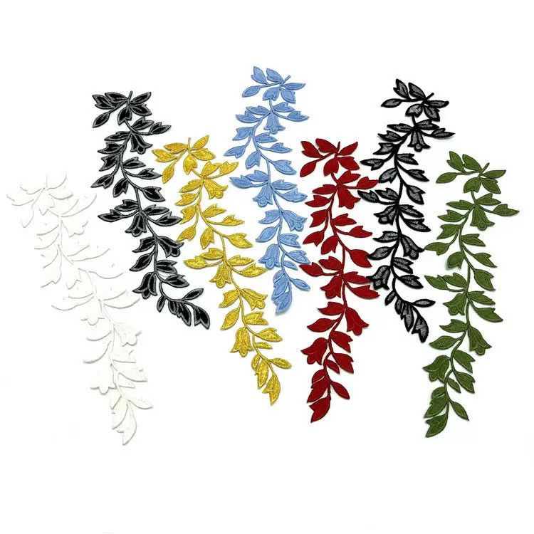 DIY材料衣服绣花贴片布补丁花布贴刺绣花草图案修熨贴烫花