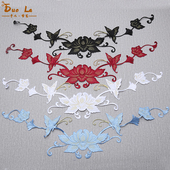 大号刺绣布贴中国风衣服补丁贴花民族风旗袍diy补洞装 饰熨烫贴片