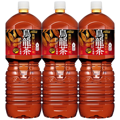日本进口可口可乐无糖乌龙茶2L