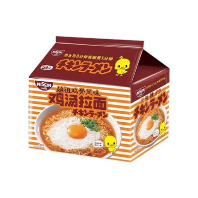 日清元祖鸡汤拉面着味面5连包