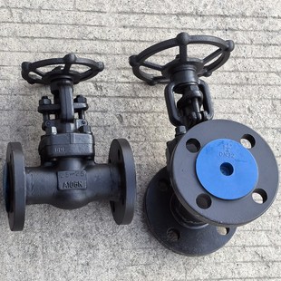 锻钢法兰截止阀闸阀J41H高温高压蒸汽手动阀门A105 dn15 20 25 32