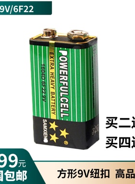 通用型电池无线话筒电池测试仪9V电池 6F22/1604D 9V纽扣 电池