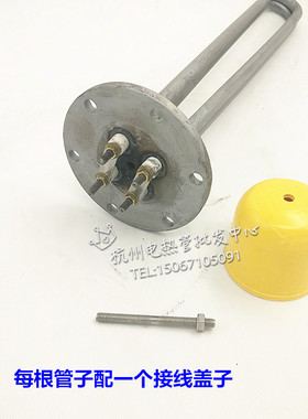 Y2油加热管 115法兰电热管 铁材质液体发热管 非标定做 220v380v