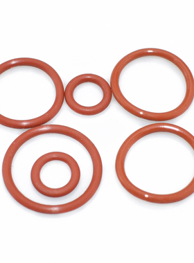 线径3mm外径49-155mm耐高温红色硅胶O型圈高防水圈红硅密封圈