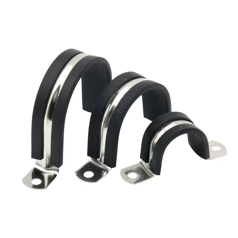 油烟管固定墙卡U型卡PVC管固定卡不锈钢骑马卡160/170/180/200