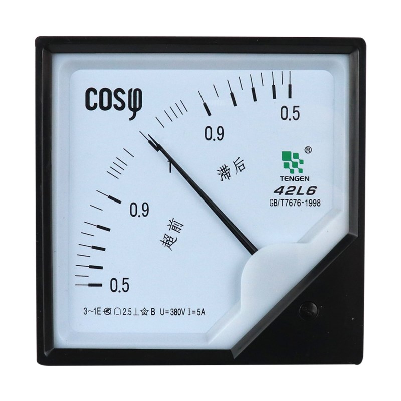 天正 42L6-S指针式三相功率因数表 频率表 功率表42L6-S COS380V