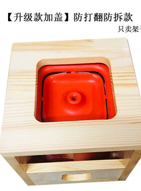 小佩实木二代三代solo霍曼饮水机碗架猫咪狗宠物餐桌防打翻木架子