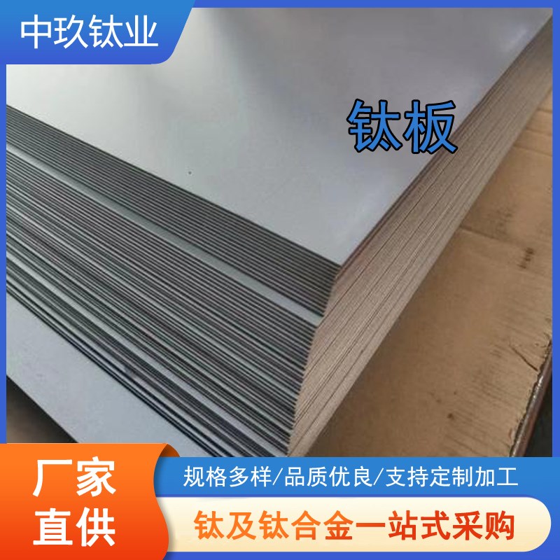 TA1/TA2纯钛板 TC4钛合金板材 厚板100*100零切 钛块钛板规格齐全