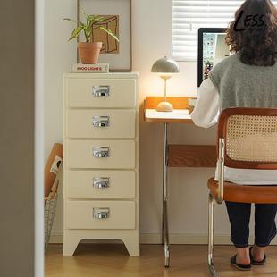 less 复古五斗柜小户型家用收纳斗柜创意储物抽屉柜 living日式