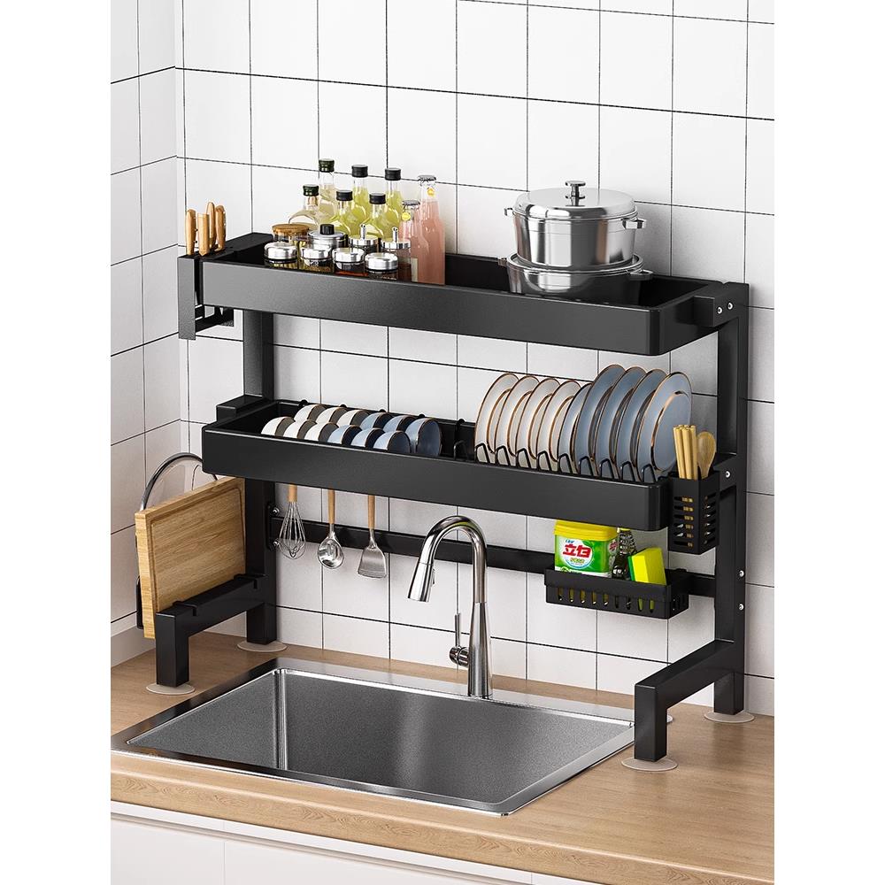 厨房沥水碗架洗碗池水槽碗筷沥水架台面多功能收纳碗盘碗碟置物架