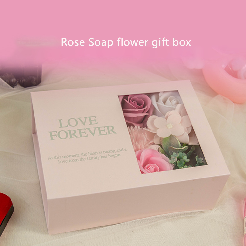 diy fake flower gift box artificial flower box decoration