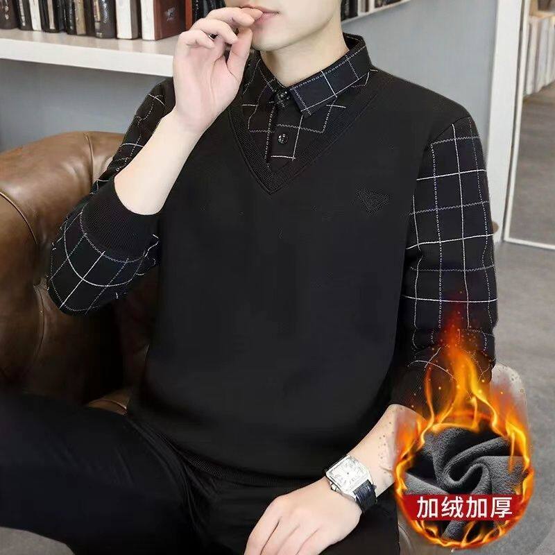 新款秋冬季保暖打底衫假