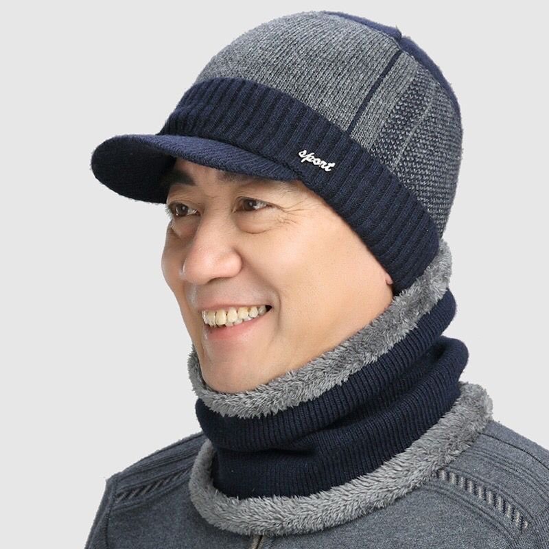 老人帽子男冬季加绒加厚