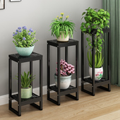 花架子客厅落地式 花架放植物盆架 铁艺阳台置物架客厅花盆支架新款