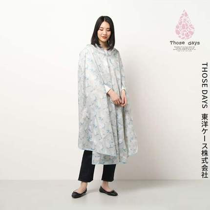 日本Those days菱形电动摩托自行车男女单人强防水骑行薄雨衣雨披