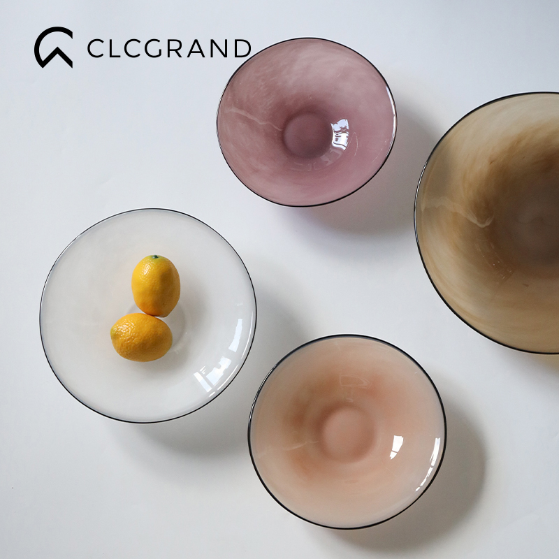 高级感客厅琉璃水果盘轻奢