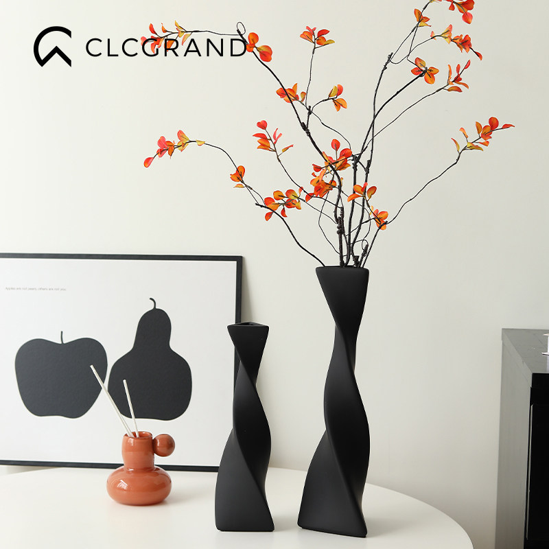 轻奢高级感陶瓷花瓶摆件客厅桌面干花插花装饰花器电视柜玄关摆设,家居饰品,花瓶,淘宝优惠券,粉丝福利购,淘宝优惠卷