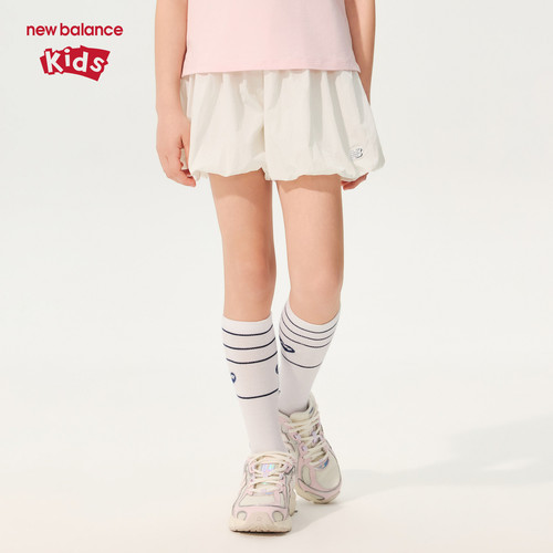 New Balance nb童装女童26年夏新款甜美立体花苞型短裤ND7VG23122