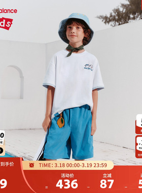 【凉感】new balance X BLANK CAT童装男女儿童T恤套装ND2SF2V063