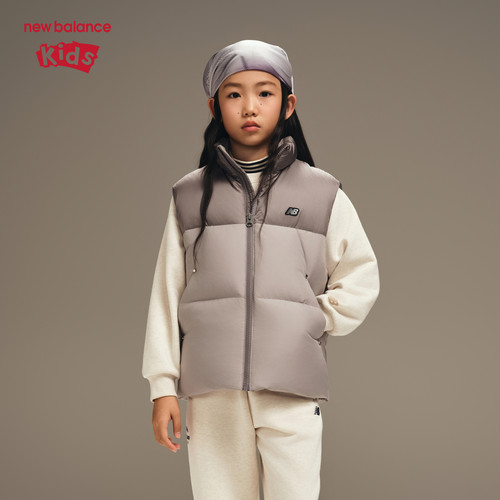 【三防】New Balance nb童装儿童男女秋冬保暖羽绒马甲ND7JF4E063