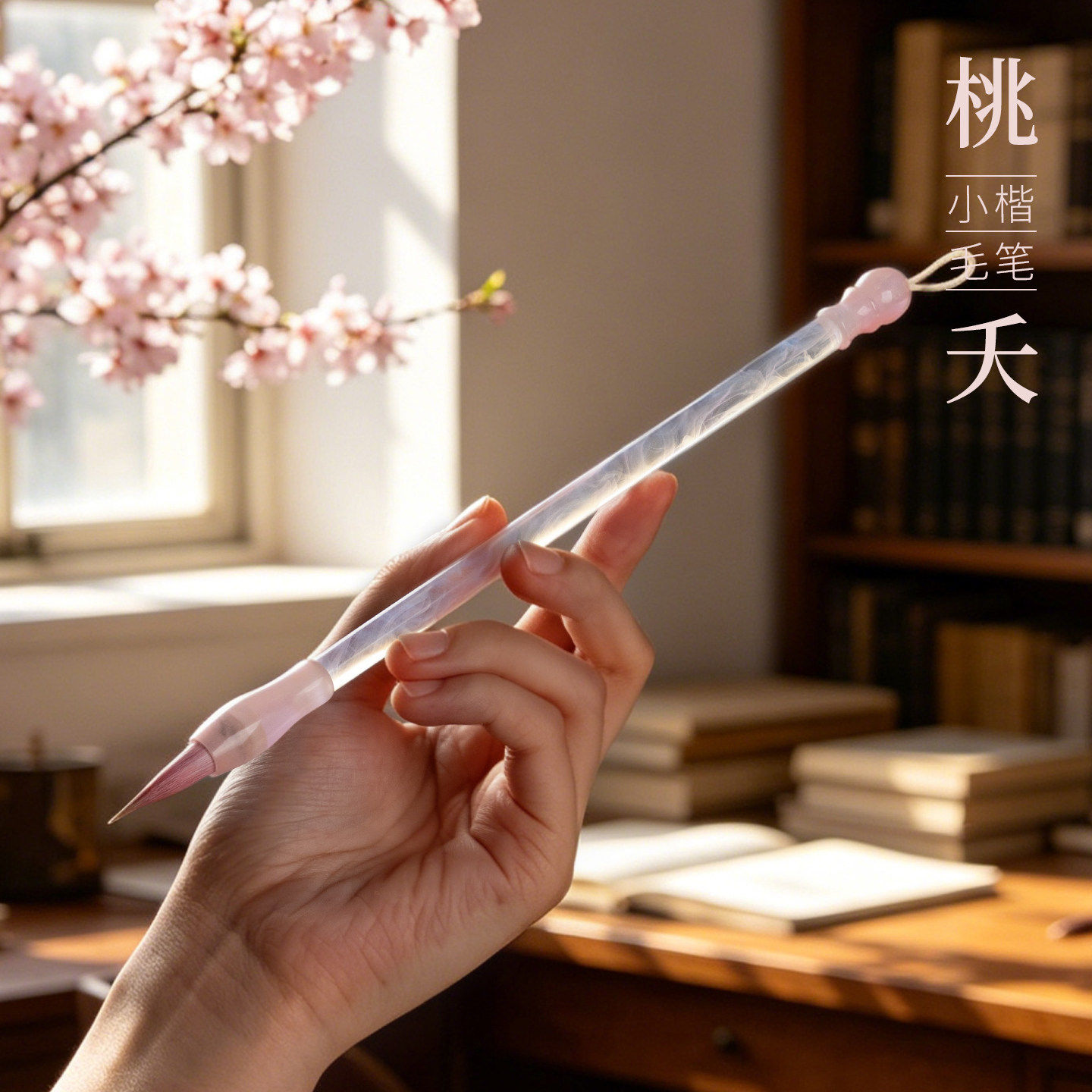 【桃夭墨笔】云雾粉透杆小楷毛笔