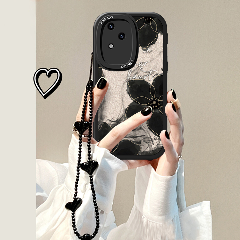 VIVOS18手机壳硅胶小羊皮水墨画