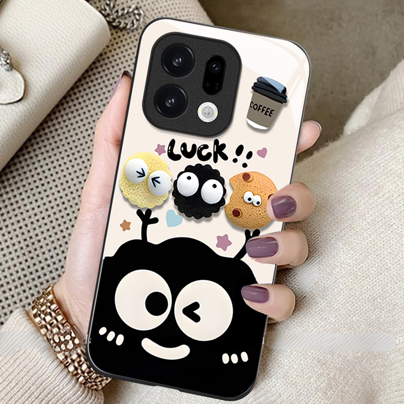 适用OPPOFindX系列煤球手机壳