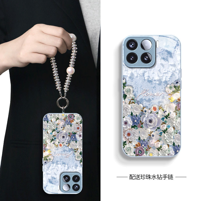 适用小米系列油画繁花手机壳