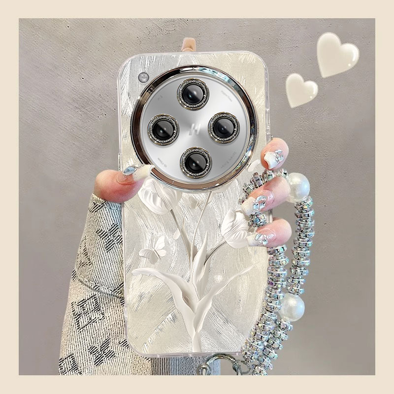 适用FIndX系列手机壳郁金香ins