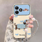 适用腊肠小狗荣耀X70i手机壳X60pro高级感X50i 挂绳X40GT全包x30防摔x20se保护套x10新款 honor少女专用轻奢风